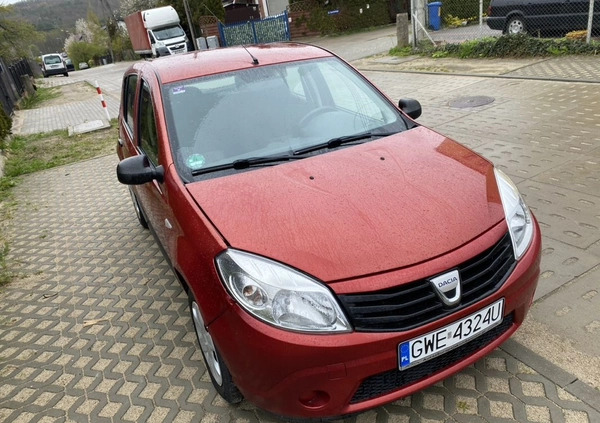 Dacia Sandero cena 11800 przebieg: 133000, rok produkcji 2009 z Wejherowo małe 277